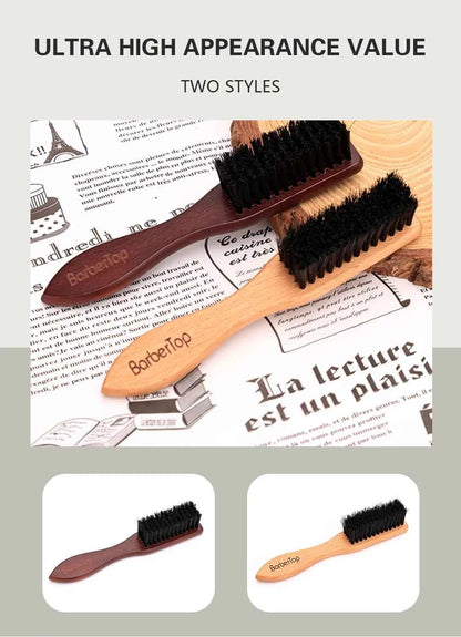 Brosse à Barbe Professionnelle en Bois - Soin Barbe Parfait