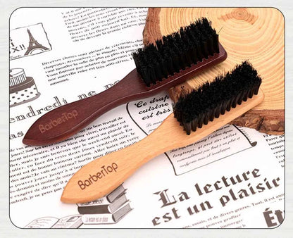 Brosse à Barbe Professionnelle en Bois - Soin Barbe Parfait