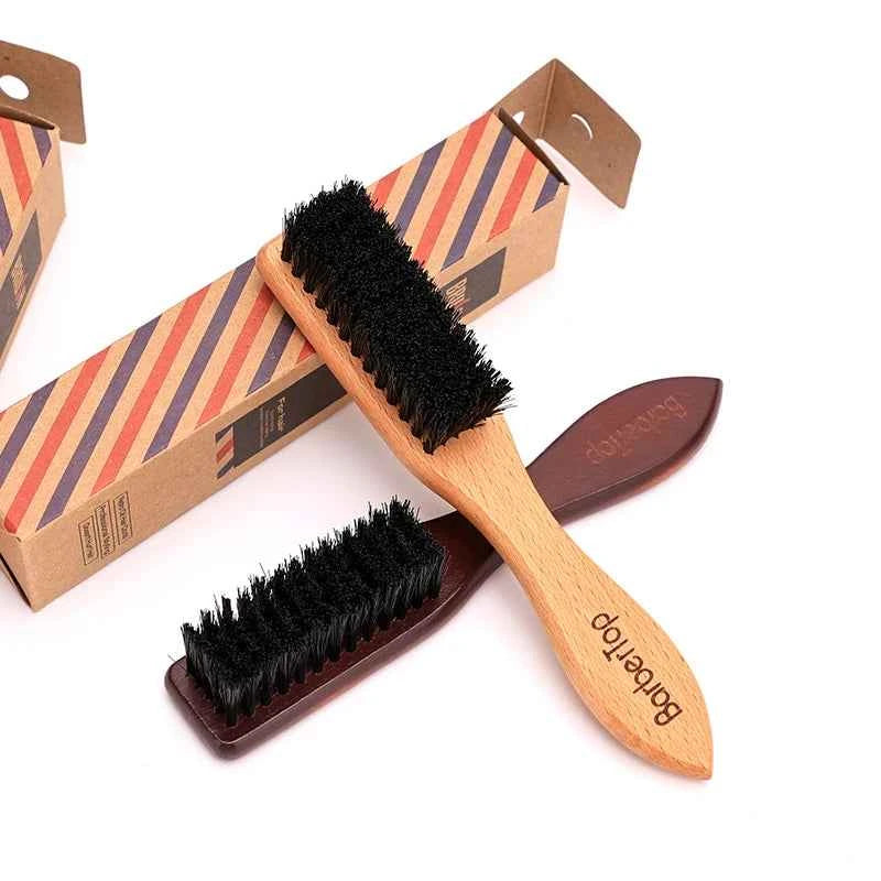 Brosse à Barbe Professionnelle en Bois - Soin Barbe Parfait