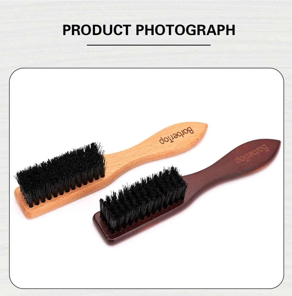 Brosse à Barbe Professionnelle en Bois - Soin Barbe Parfait