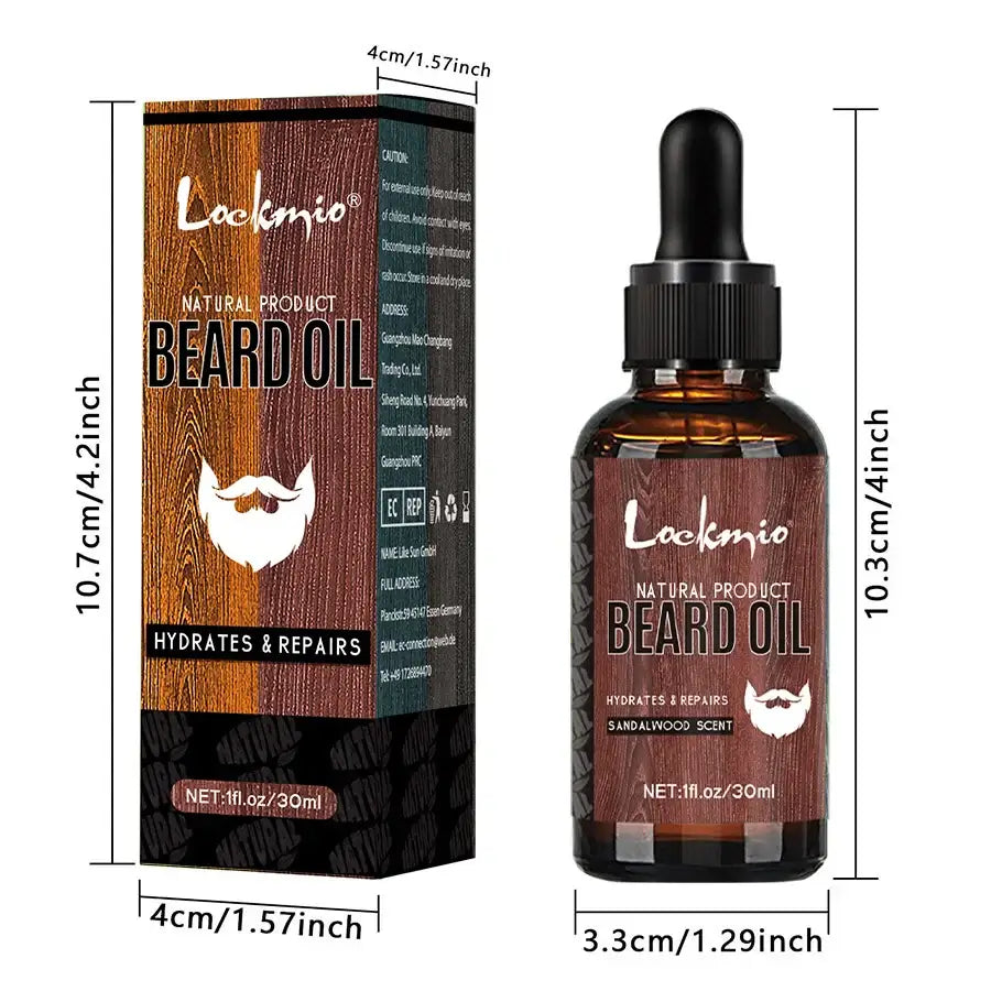 Huile à Barbe Bois de Santal | Soin Nourrissant Naturel 30ml - MyVies Store